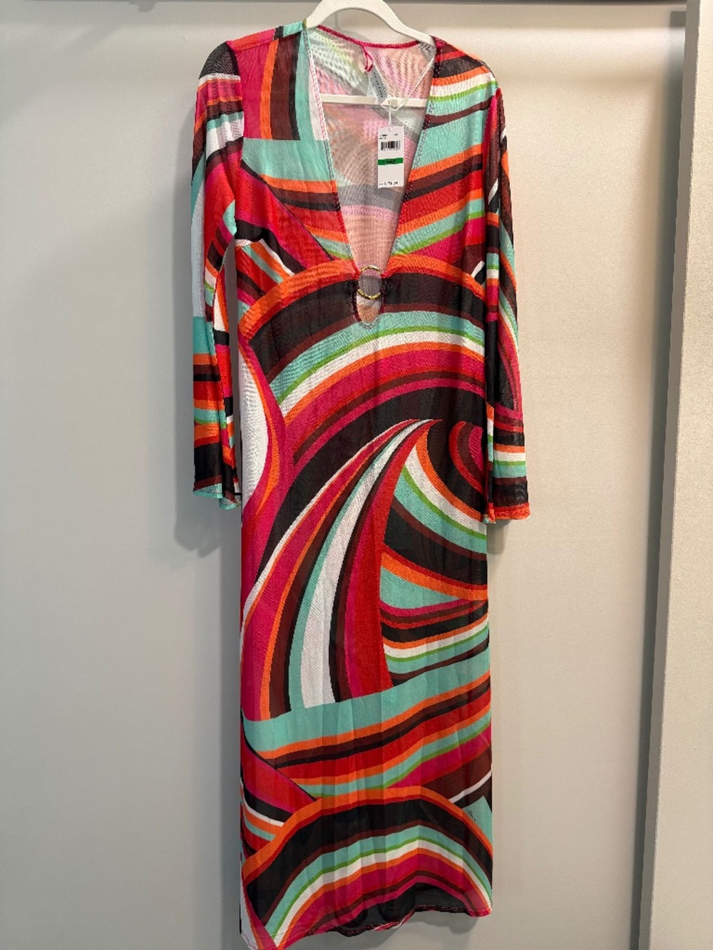 *NWT Trina Turk Mesh Maxi Dress Sz L